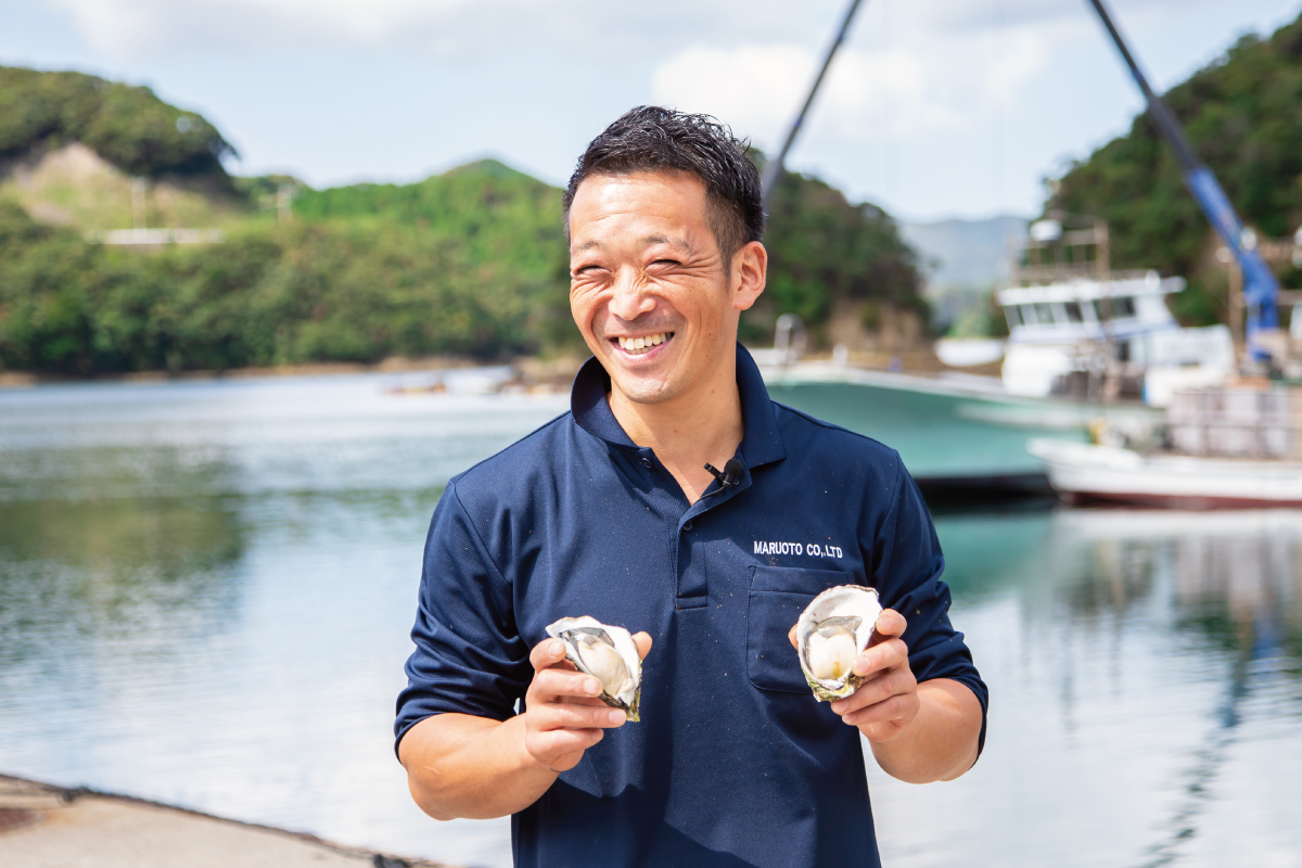 岩牡蠣の生産者 株式会社マルオ 山田さん